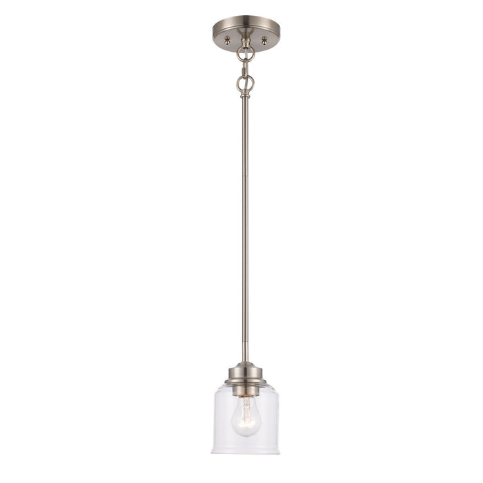Trans Globe Imports - 72050 BN - One Light Pendant - Zoe - Brushed Nickel