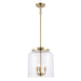 Trans Globe Imports - 72050-3 AG - Three Light Pendant - Zoe - Antique Gold
