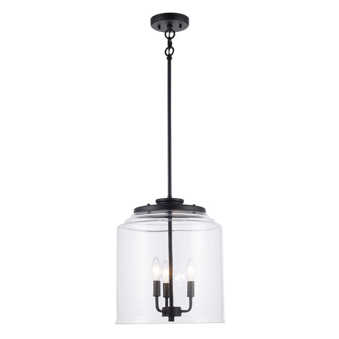 Trans Globe Imports - 72050-3 BK - Three Light Pendant - Zoe - Black