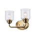 Trans Globe Imports - 72052 AG - Two Light Vanity - Zoe - Antique Gold