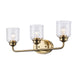 Trans Globe Imports - 72053 AG - Three Light Vanity - Zoe - Antique Gold
