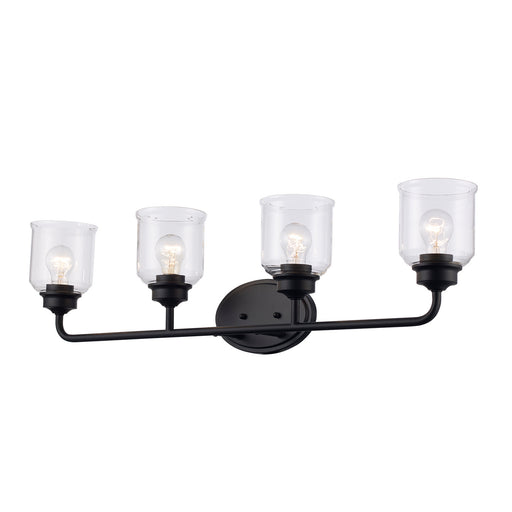 Trans Globe Imports - 72054 BK - Four Light Vanity - Zoe - Black