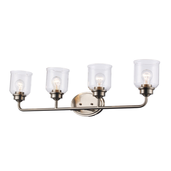 Trans Globe Imports - 72054 BN - Four Light Vanity - Zoe - Brushed Nickel