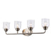 Trans Globe Imports - 72054 BN - Four Light Vanity - Zoe - Brushed Nickel