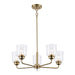 Trans Globe Imports - 72055 AG - Five Light Chandelier - Zoe - Antique Gold