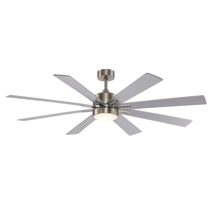 Trans Globe Imports - F-1038-66 BN - 66" Ceiling Fan - Arden - Brushed Nickel