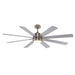 Trans Globe Imports - F-1038-66 BN - 66" Ceiling Fan - Arden - Brushed Nickel