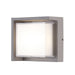 Trans Globe Imports - LED-51920 SL - LED Outdoor Wall Mount - Hatch - Silver