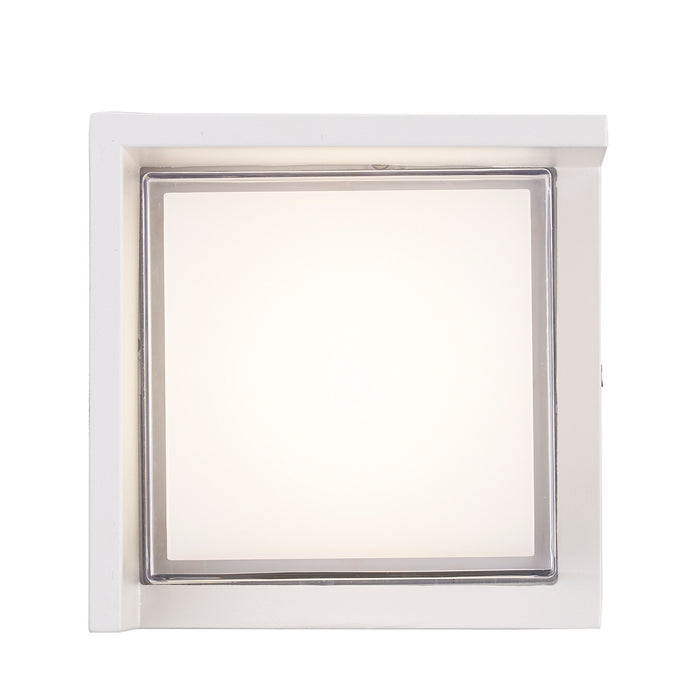 Trans Globe Imports - LED-51920 WH - LED Outdoor Wall Mount - Hatch - White