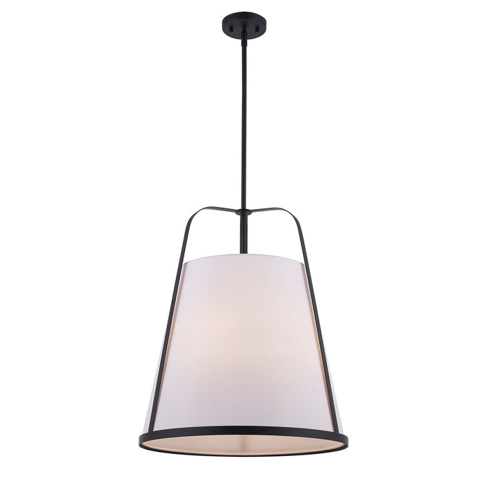 Trans Globe Imports - PND-2312 BK - Four Light Pendant - Cass - Black