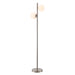Trans Globe Imports - RTL-9224 BN - Two Light Floor Lamp - Morning Dew - Brushed Nickel