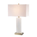 Trans Globe Imports - RTL-9227 AB-WH - One Light Table Lamp - Alpine - Antique Brass / White