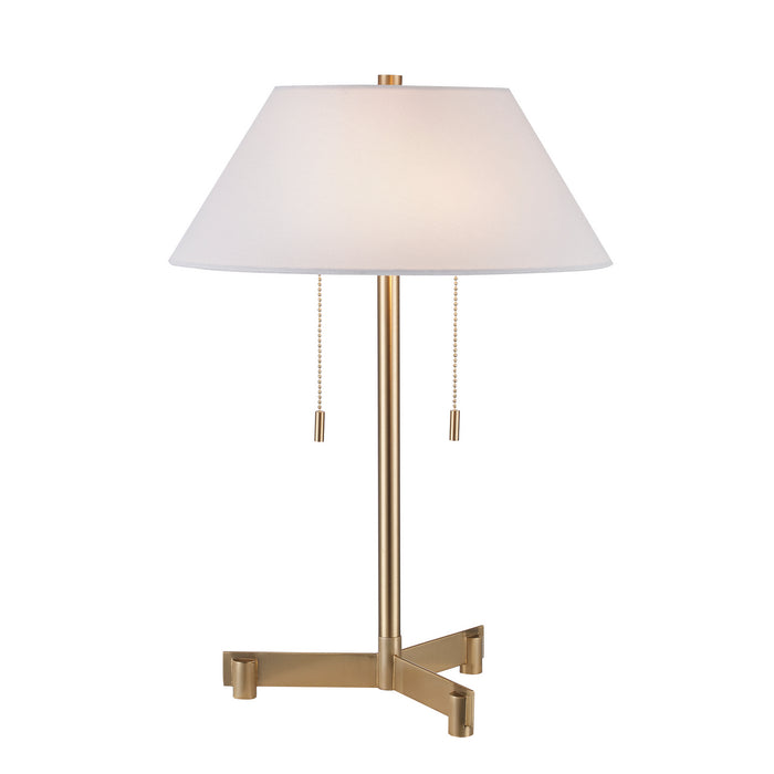 Trans Globe Imports - RTL-9245 AB - Two Light Table Lamp - Margot - Warm Brass