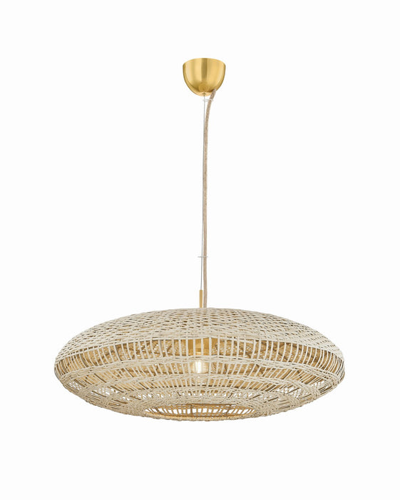 Mitzi - H1118701S-AGB - One Light Pendant - Erin - Aged Brass