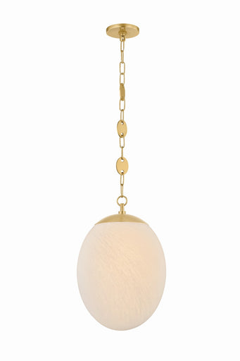 Nell One Light Pendant Aged Brass