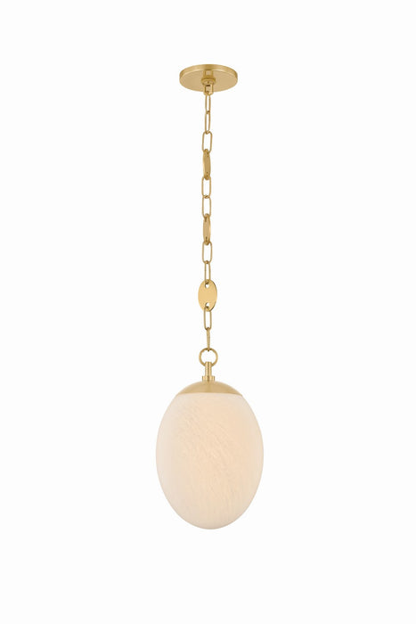 Mitzi - H1146701S-AGB - One Light Pendant - Nell - Aged Brass