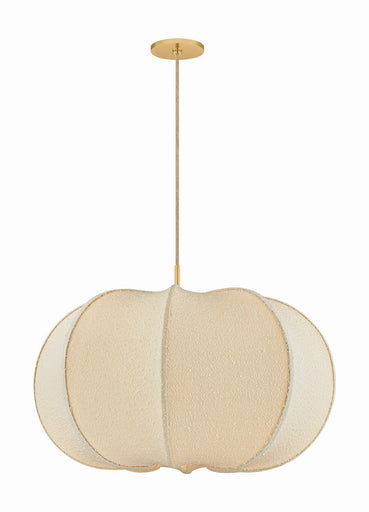 Alexandra One Light Pendant Aged Brass