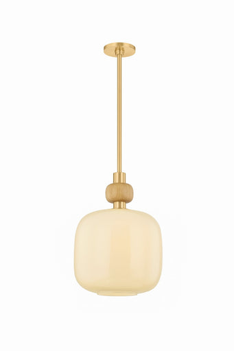 Elise One Light Pendant Aged Brass