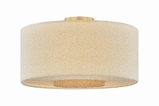 Mitzi - H1153503-AGB - Three Light Flush Mount - Miller - Aged Brass