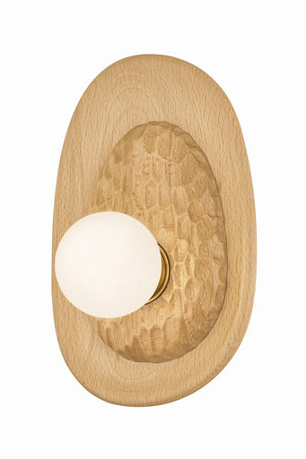 Pres One Light Wall Sconce Aged Brass