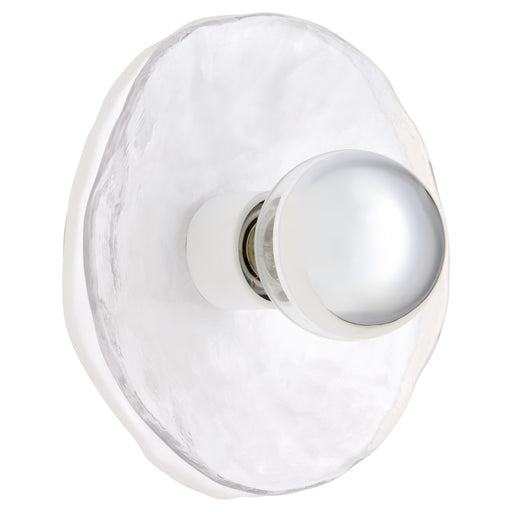 Del Rey One Light Wall Sconce Brushed Brass|Studio White