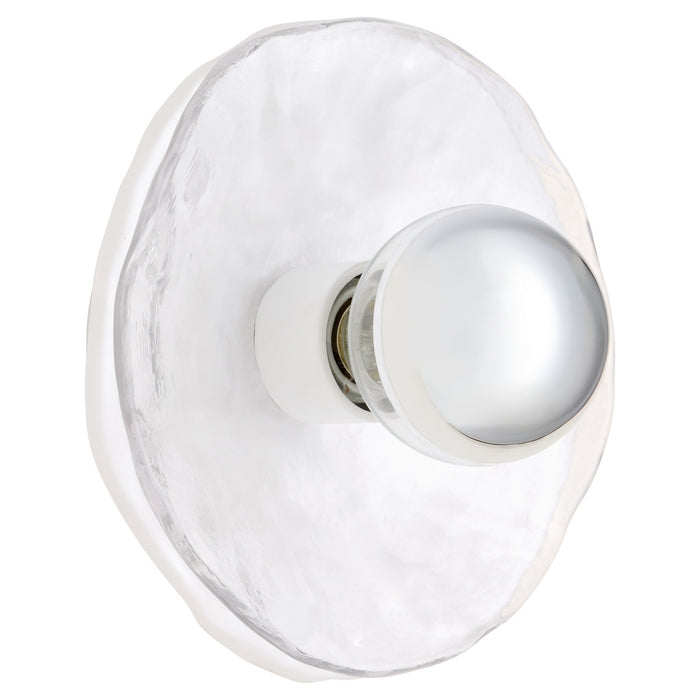 Quorum - 53-8-0847 - One Light Wall Sconce - Del Rey - Brushed Brass|Studio White