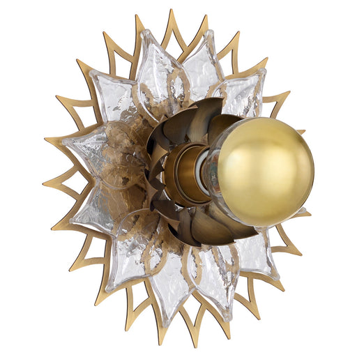 Ondine One Light Wall Sconce Brushed Brass