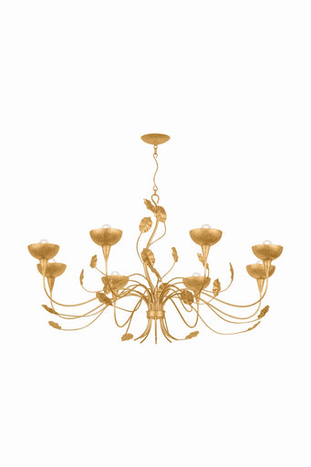 Innsbruck Eight Light Chandelier Vintage Gold Leaf
