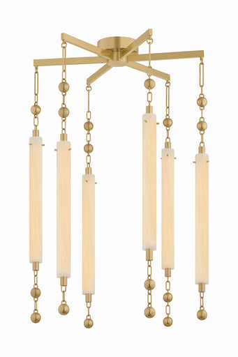 Parigi LED Chandelier Vintage Brass