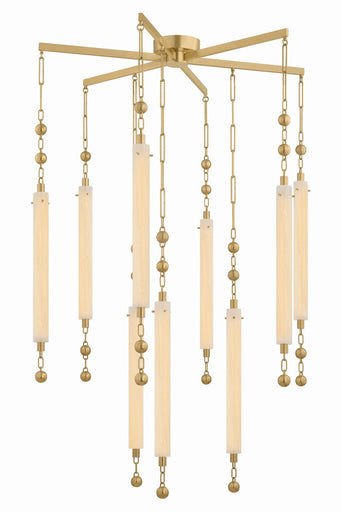 Parigi LED Chandelier Vintage Brass
