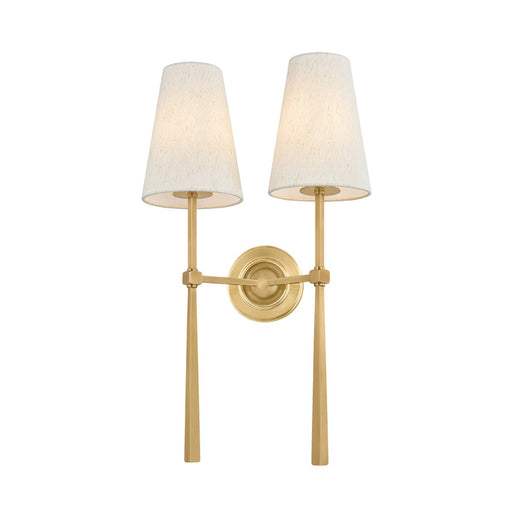 Cadiz Two Light Wall Sconce Vintage Brass