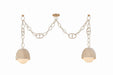 Corbett Lighting - 576-02-CPL - Two Light Linear - Piasu - Champagne Leaf