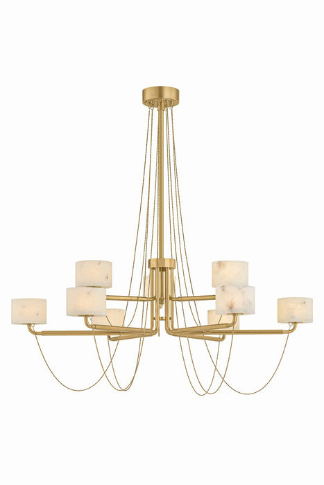 Corbett Lighting - 578-47-VB - LED Chandelier - Bunda - Vintage Brass