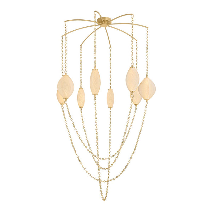 Corbett Lighting - 582-54-VB - LED Chandelier - Positano - Vintage Brass