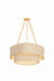 Corbett Lighting - 587-32-VGL - Nine Light Chandelier - Kiso - Vintage Gold Leaf