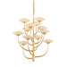 Corbett Lighting - 589-34-VGL - LED Chandelier - Pluro - Vintage Gold Leaf