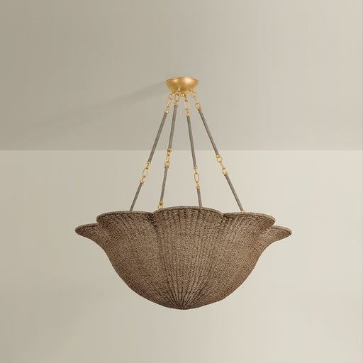 Ardonia Six Light Chandelier Vintage Gold Leaf