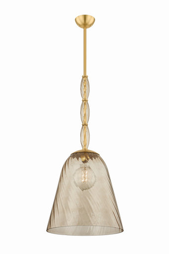 Bleecker One Light Pendant Aged Brass