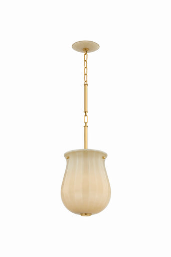 Nevins One Light Pendant Aged Brass