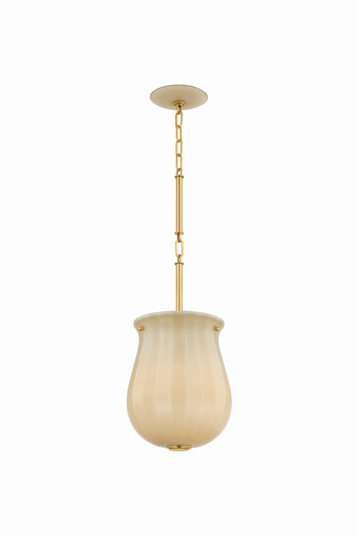 Hudson Valley - 3109-AGB - One Light Pendant - Nevins - Aged Brass