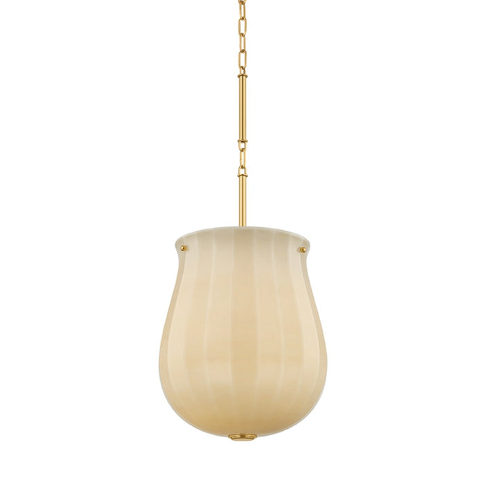 Hudson Valley - 3113-AGB - One Light Pendant - Nevins - Aged Brass