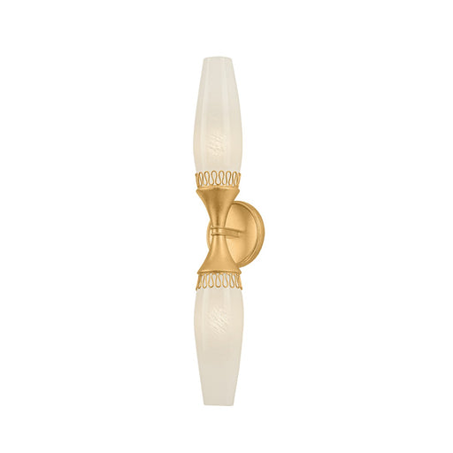 Pennebrook Two Light Wall Sconce Vintage Gold Leaf