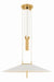 Hudson Valley - 4751-AGB/SWH - LED Pendant - Emmons - Aged Brass