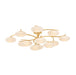 Hudson Valley - 5013-VGL - LED Semi Flush Mount - Bayberry - Vintage Gold Leaf
