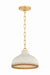 Hudson Valley - 5314-AGB/CCP - One Light Pendant - Southfields - Aged Brass