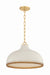 Hudson Valley - 5317-AGB/CCP - One Light Pendant - Southfields - Aged Brass