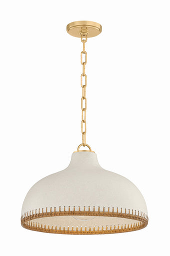 Southfields One Light Pendant Aged Brass