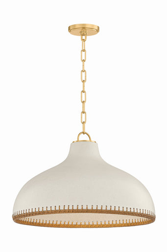 Southfields One Light Pendant Aged Brass