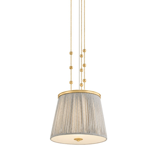 Valeria One Light Pendant Aged Brass