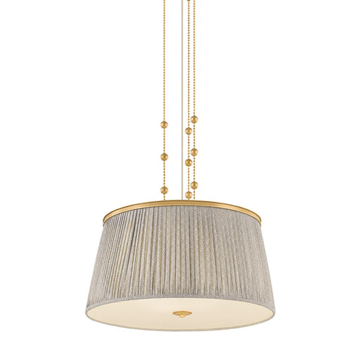 Valeria Three Light Pendant Aged Brass